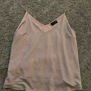 Pink, sparkly tank top
